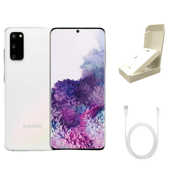 Restored Samsung Galaxy S20 5G G981V (Verizon Unlocked) 128GB Cloud White w/ Gift Box (Refurbished)