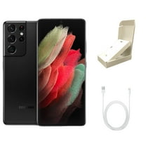 Restored Samsung Galaxy S21 Ultra 5G G998U (Fully Unlocked) 128GB Phantom Blackw/ Gift Box (Refurbished)