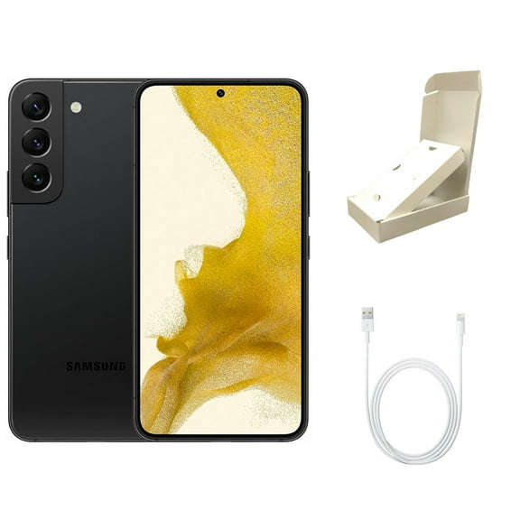 Restored Samsung Galaxy S22 5G S901U (AT&T Only) 128GB Phantom Blackw/ Gift Box (Refurbished)