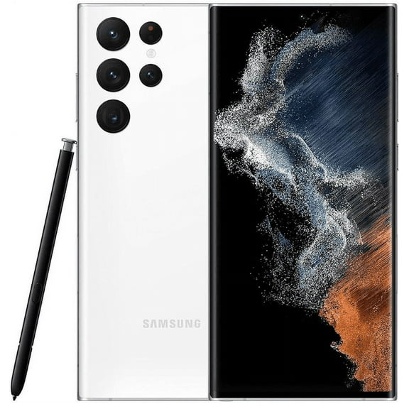 Restored Samsung Galaxy S22 Ultra Unlocked 256GB Phantom White (Refurbished)