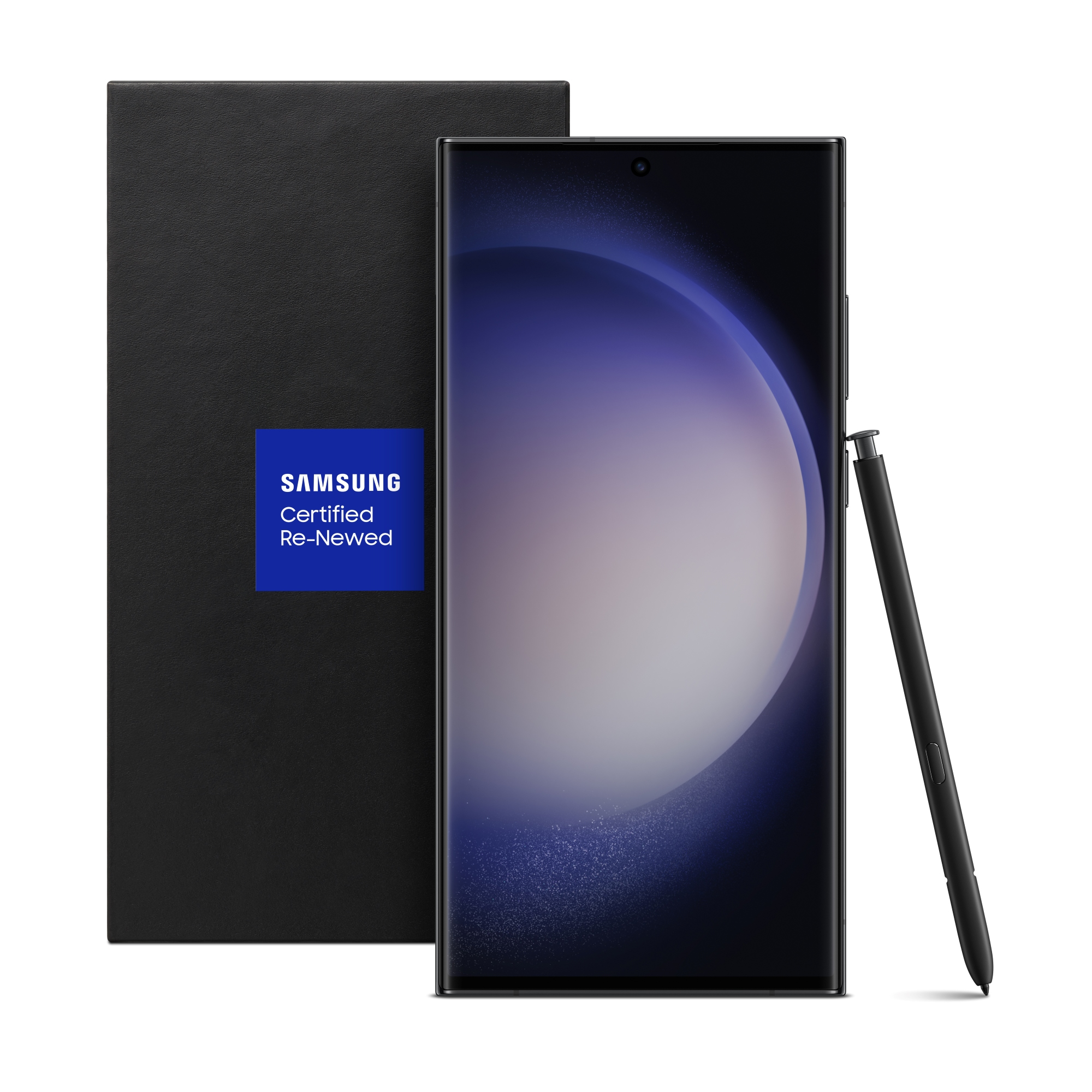 Samsung Galaxy S23 Ultra Certified Re-Newed Cell Phone, Factory Unlocked Android Smartphone, 256GB, Phantom Black, 200MP Camera, Brand-New Battery, US Version