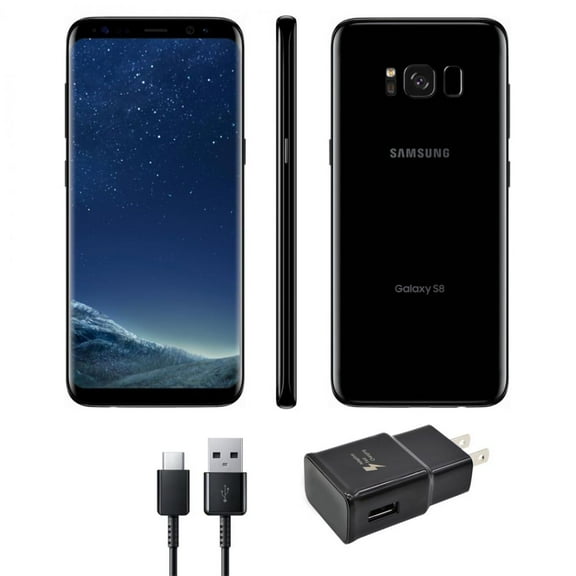 Restored Samsung Galaxy S8 64GB GSM Unlocked Midnight Black (Refurbished)