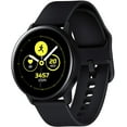thumbnail image 1 of Restored Samsung Galaxy Watch Active GPS & Bluetooth 40mm Black (Refurbished), 1 of 5
