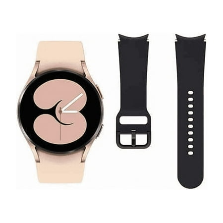 Restored Samsung Galaxy Watch4 40mm Smartwatch - Pink Gold - Bonus Band Included SM-R860NZDCXAA - (Refurbished)