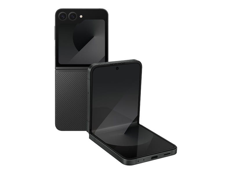 Restored Samsung Galaxy Z Flip6 5G F741U (Fully Unlocked) 512GB Crafted Black (Refurbished)