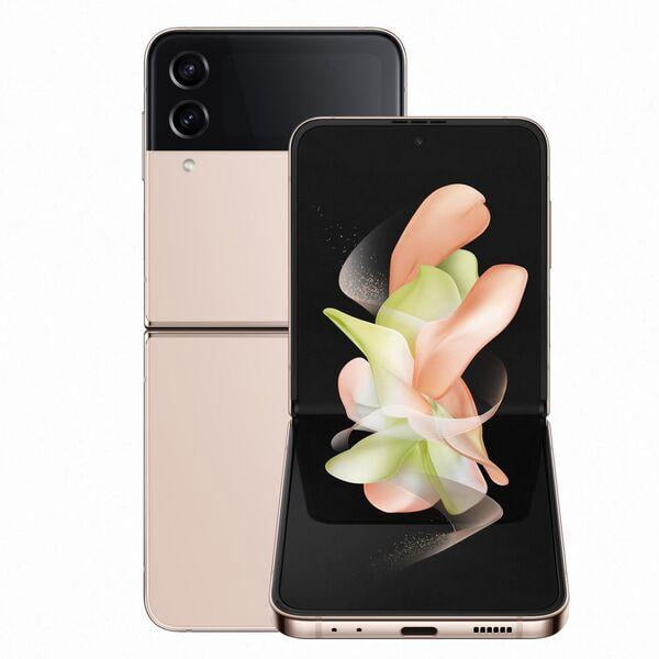 Unlocked Samsung Galaxy Z Flip4 SM-F721U Cell Phone 128GB, 8GB RAM, Pink Gold