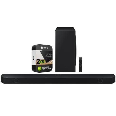 Restored Samsung HW-Q800C/ZA Q-series 5.1.2 ch. Wireless Dolby ATMOS Soundbar with Q-Symphony Bundle with 2 YR CPS Enhanced Protection Pack (Refurbished)