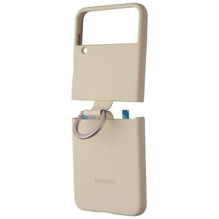 Pre-Owned Samsung Official Silicone Cover with Ring for Samsung Galaxy Z Flip4 - Pink