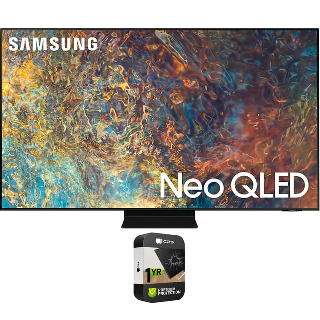 Restored Samsung QN50QN90AAFXZA 50 Inch Neo QLED 4K Smart TV 2021 Bundle with Premium 1 Year Extended Protection Plan (Refurbished)