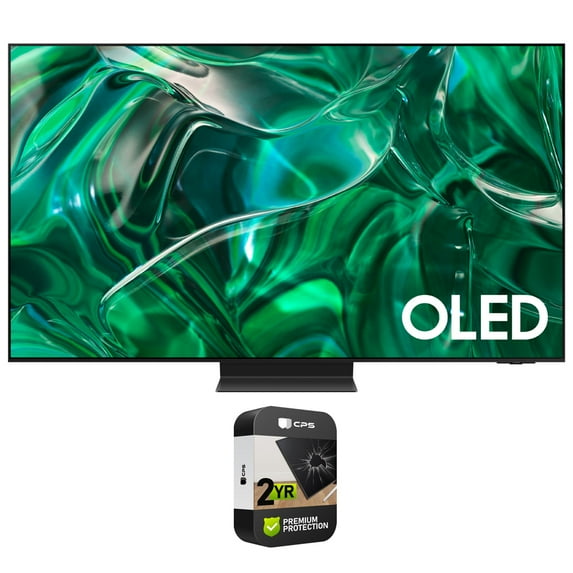 Restored Samsung QN55S95CAFXZA 55 inch HDR Quantum Dot OLED Smart TV 2023 Bundle with 2 YR CPS Enhanced Protection Pack (Refurbished)