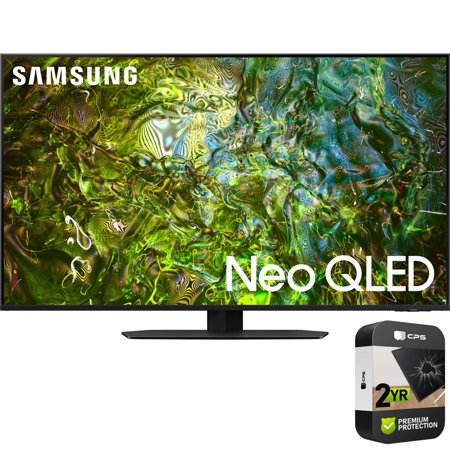 Samsung QN65QN90DA 65 Inch Neo QLED 4K Smart TV (2024) (Renewed) Bundle with 2 Year Enhanced Protection Pack