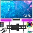 thumbnail image 1 of Samsung QN75Q70CA 75 Inch Q70C QLED 4K Smart TV 2023 Bundle with Monster TV Full Motion Wall Mount for 32-70 inch with 6 Piece Sound Reactive Lighting Kit, 1 of 11