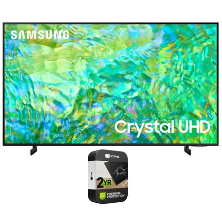 Restored Samsung UN50CU8000FXZA 50 inch Crystal UHD 4K Smart TV 2023 Bundle with 2 YR CPS Enhanced Protection Pack (Refurbished)