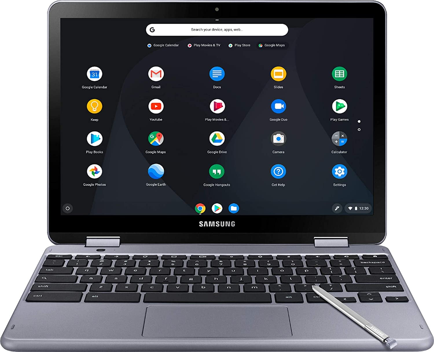 Restored Samsung XE525QBB-K01US-RB Chromebook Plus LTE 12.2