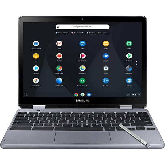 Restored Samsung XE525QBB-K01US-RB Chromebook Plus LTE 12.2" FHD 3965Y 4GB 32GB Chrome Silver