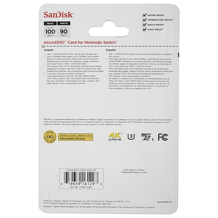 Restored SanDisk SDSQXBO-128G-AWCZA Nintendo Switch 128 GB Micro SD Card (Refurbished)