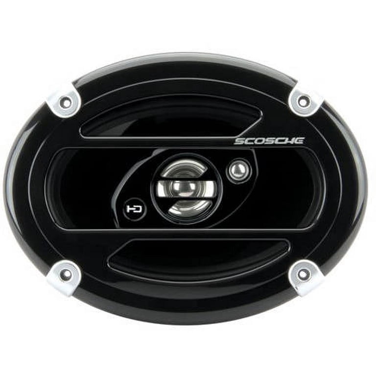 Scosche 6x9 HD Series 3-Way Car Speaker with Woofer, Midrange