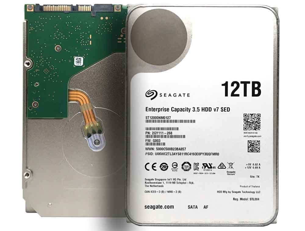 Seagate Enterprise HDD 12TB - Disco Rigido Interno SATA 6Gb/s, 7200 RPM, 256MB Cache
