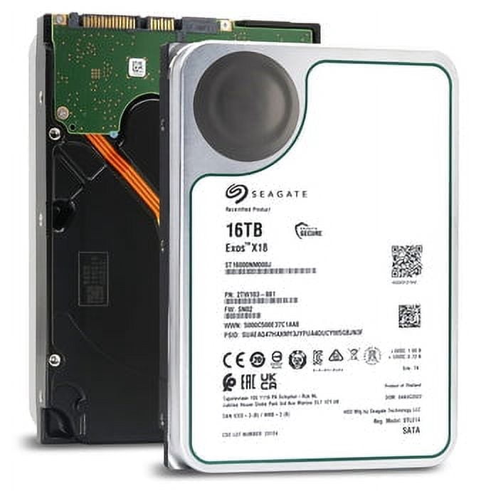 Restored Seagate Exos X18 ST16000NM000J 16TB 7.2K RPM SATA 6Gb/s