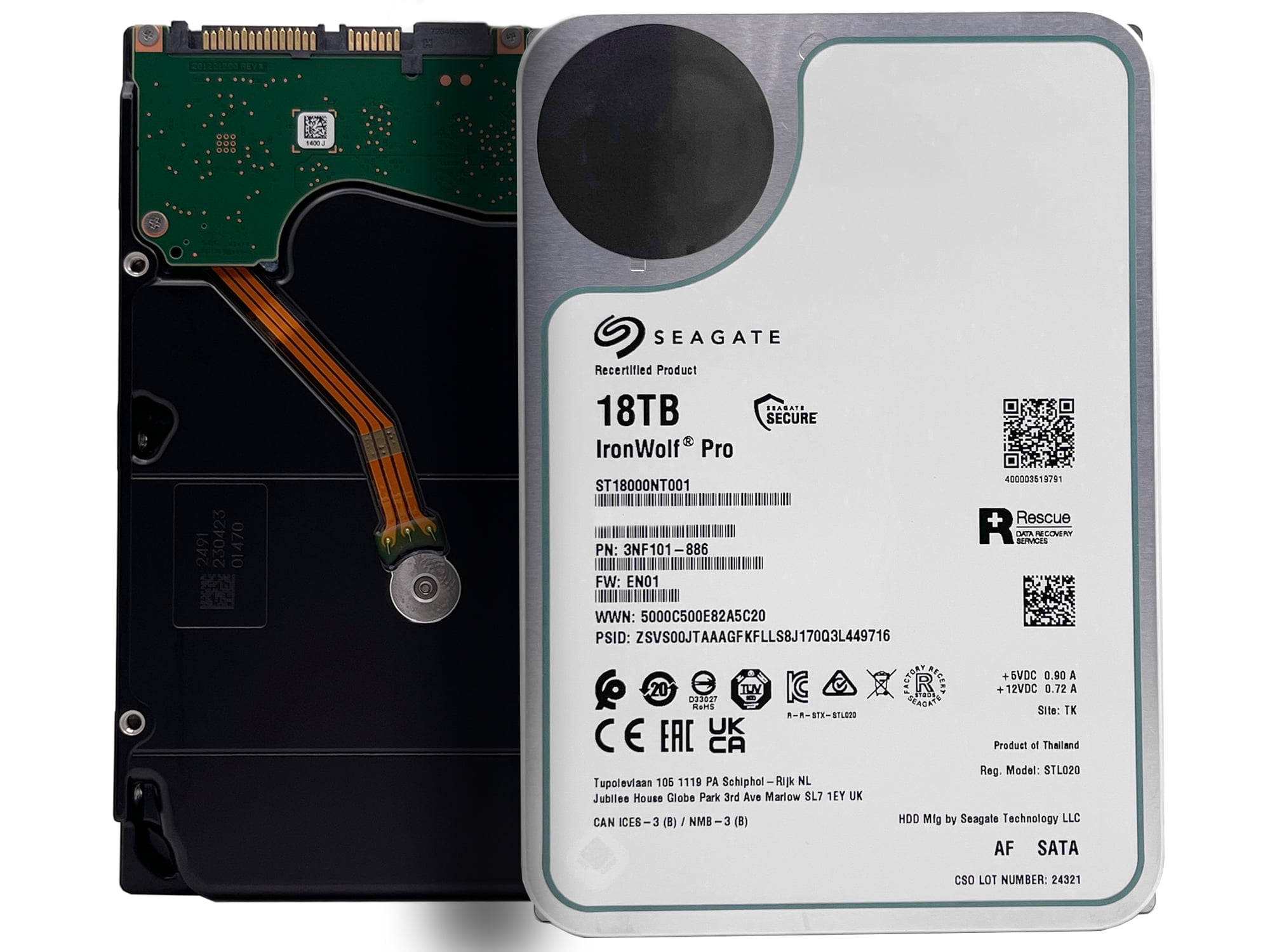 Seagate Ironwolf Pro St18000nt001 Disque Dur 18 To 7200 Tr Min 256 Mo 3 5 8719706432283