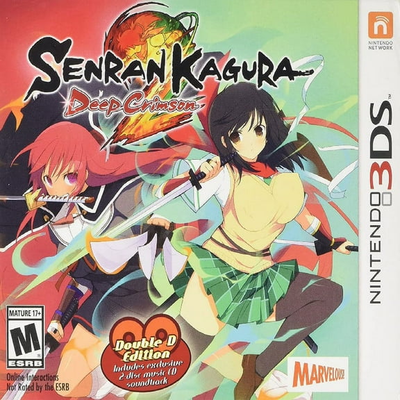 Restored Senran Kagura 2: Deep Crimson (Nintendo 3DS, 2015) Fighting Game (Refurbished)