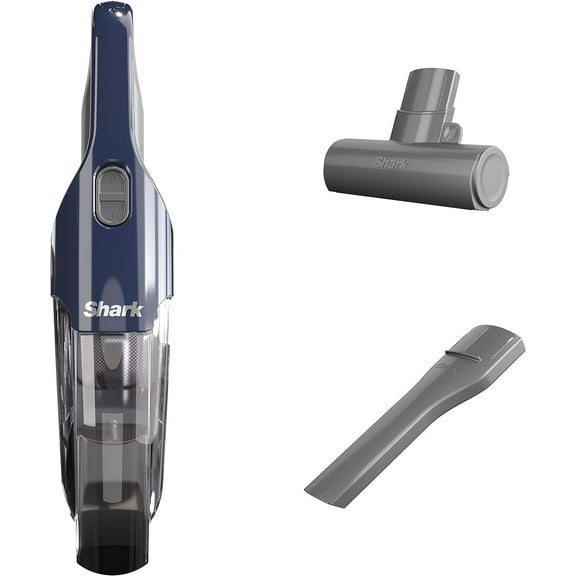 Restored Shark CH701 Cyclone PET Handheld Vacuum with PetExtract Hair, 8" Crevice Tool, HyperVelocity Suction, Navy Blue/Grey (Refurbished)