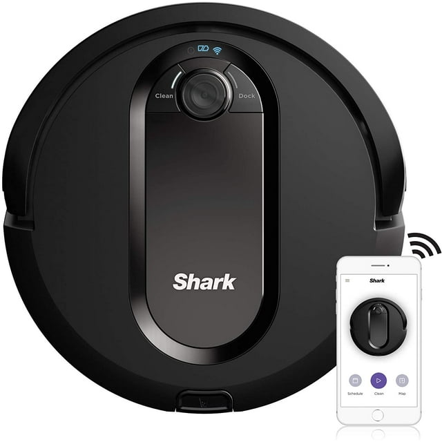 Restored Shark IQ Robot RV1100 AppControlled Robot Vacuum with Wifi and Home Mapping, Pet Hair Strong Suction with Alexa (Refurbished)