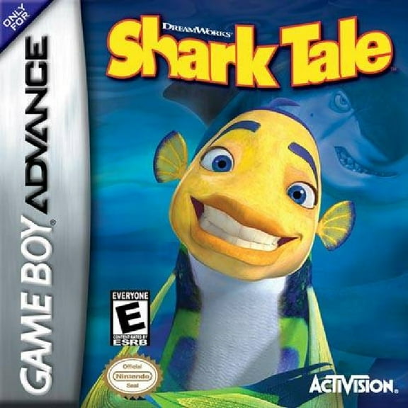 Restored Shark Tale (Nintendo GameBoy Advance, 2004) GBA Fish Story & Kids Game (Refurbished)