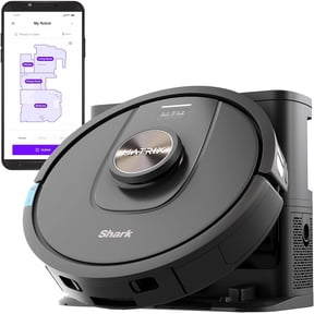 Restored Shark UR2360S Ultra Robot Vacuum with Matrix Clean, Self-Empty Base, Precision Home Mapping, HEPA Bagless System, Self-Cleaning Brushroll, WiFi App & Voice Control – Black