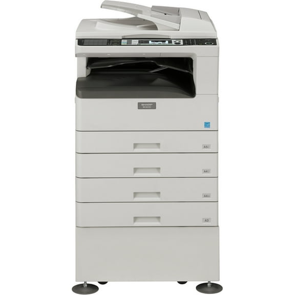 Restored Sharp MX-M232D Monochrome Multifunction Laser Printer – 23ppm, A3/A4, Print/Copy/Scan, Duplex, Network-Ready, 600 x 600 DPI, Automatic Document Feeder (Refurbished)