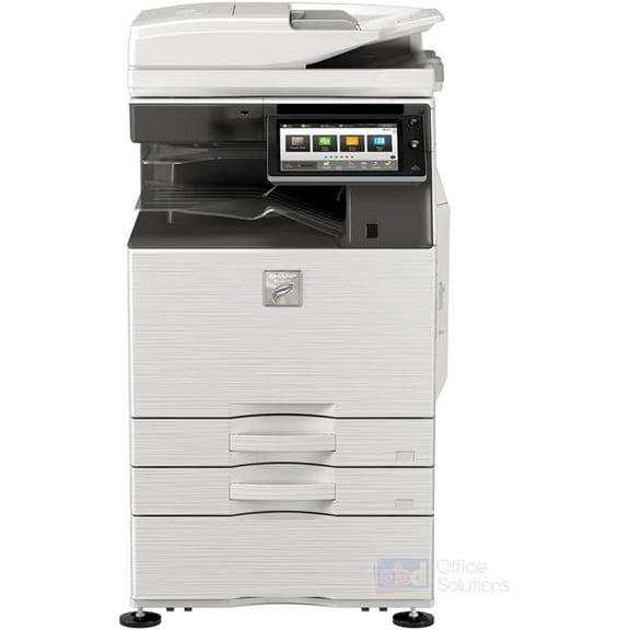 Restored Sharp MX-M3071 A3/A4 Mono Laser Multifunction Printer – 30ppm, Print, Copy, Scan, Network, Auto Duplexing, 2 Trays with Stand