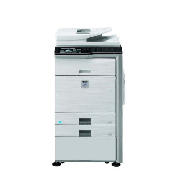 Restored Sharp MX-M363 Tabloid-Size Monochrome Laser Multifunction Copier Machine – Print, Copy, Scan, Auto Duplex, Network, 2 Trays, Cabinet