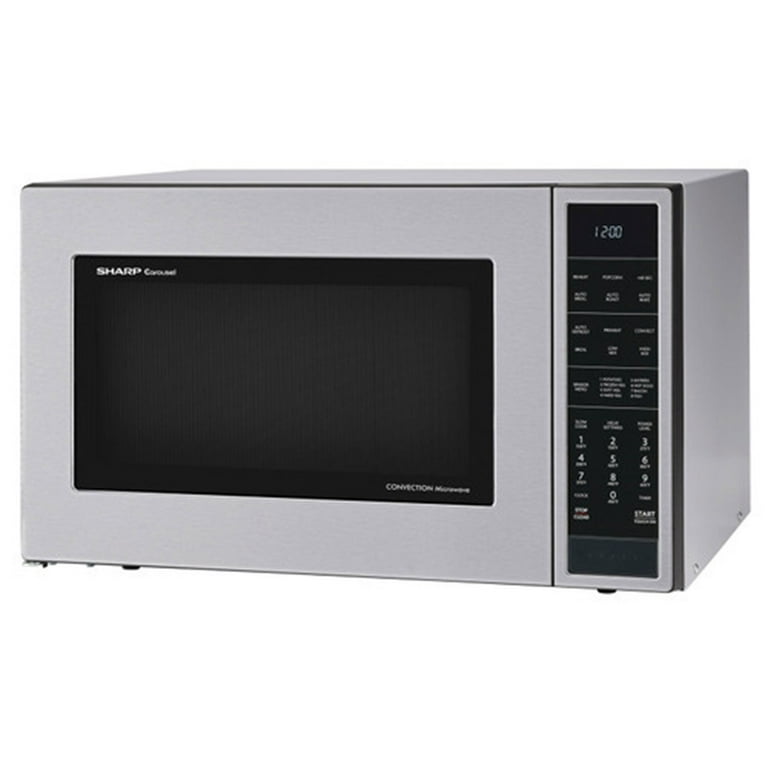 Restored Sharp SMC1585BS 1.5 Cu Ft 900W Convection Microwave Oven