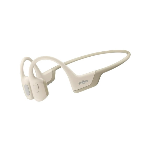 Restored Shokz OpenRun Pro Bone Conduction Waterproof Bluetooth Headphones for Sports(Formerly Aeropex), Beige (Refurbished)