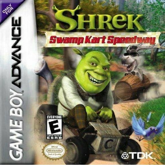 Restored Shrek Swamp Kart Speedway (Nintendo GameBoy Advance, 2002) Racing Game (Refurbished)