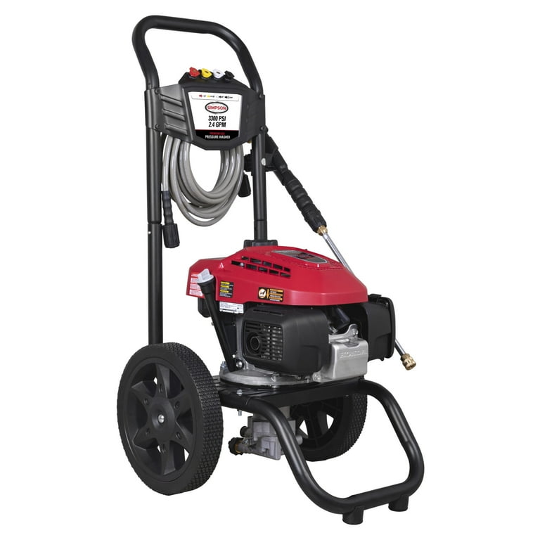 SIMPSON MegaShot 3000 PSI 2.4-Gallon-GPM Cold Water Gas Pressure Washer with Honda Engine CARB SIMPSON MegaShot 3000 PSI 2.4-Gallon-GPM Cold Water Gas Pressure Washer with Honda Engine CARB