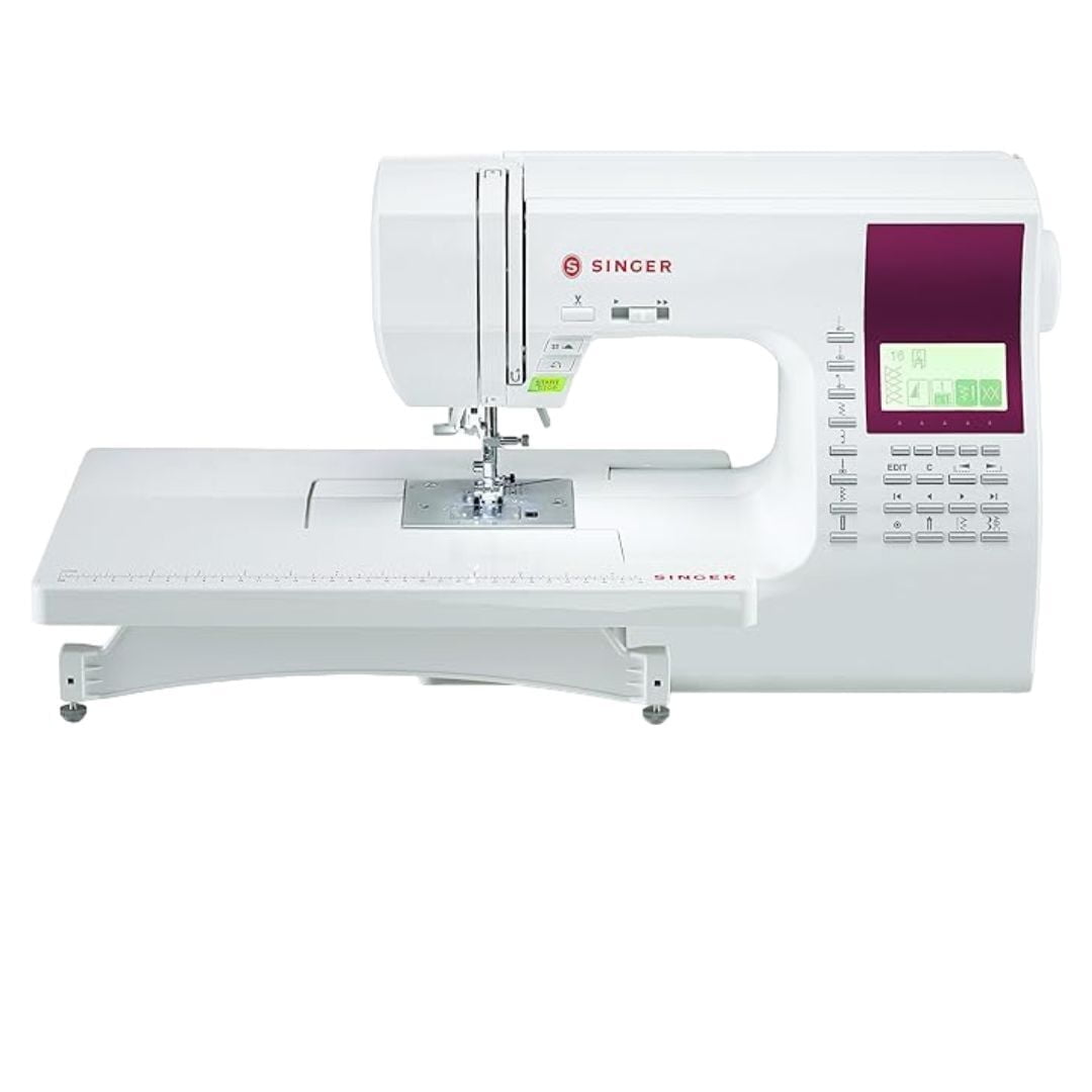 Restored Singer 8060 Computerized Sewing Machine with 600 Built-In Stitches, 13 Fully Automatic Buttonhole Styles White (Refurbished)