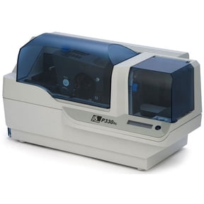Restored Single-Sided Monochrome Card Printer – USB, Ethernet, Smart Card & Magnetic Encoding, P/N: P330M-BM10C-ID0