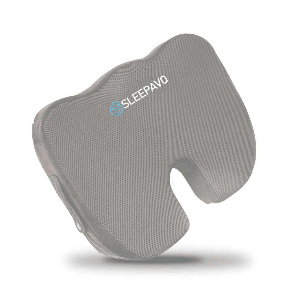 Gray Memory Foam U-Shaped Ergonomic Seat Cushion