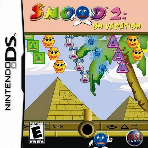 Restored Snood 2: On Vacation (Nintendo DS, 2005) Puzzle Game (Refurbished)