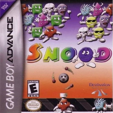 Restored Snood (Nintendo GameBoy Advance, 2001) Puzzle Game (Refurbished)