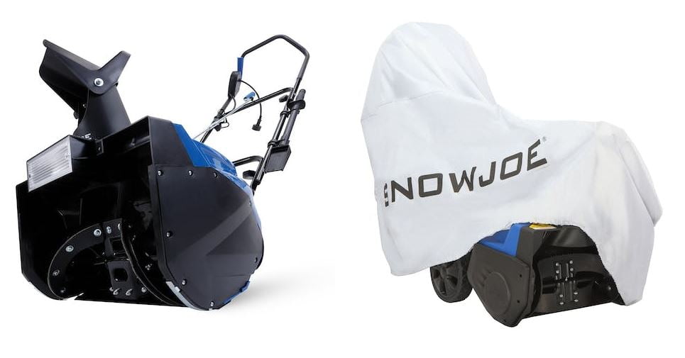 Restored Snow Joe SJ623E + SJCVR Snow Blower Bundle Electric Walk