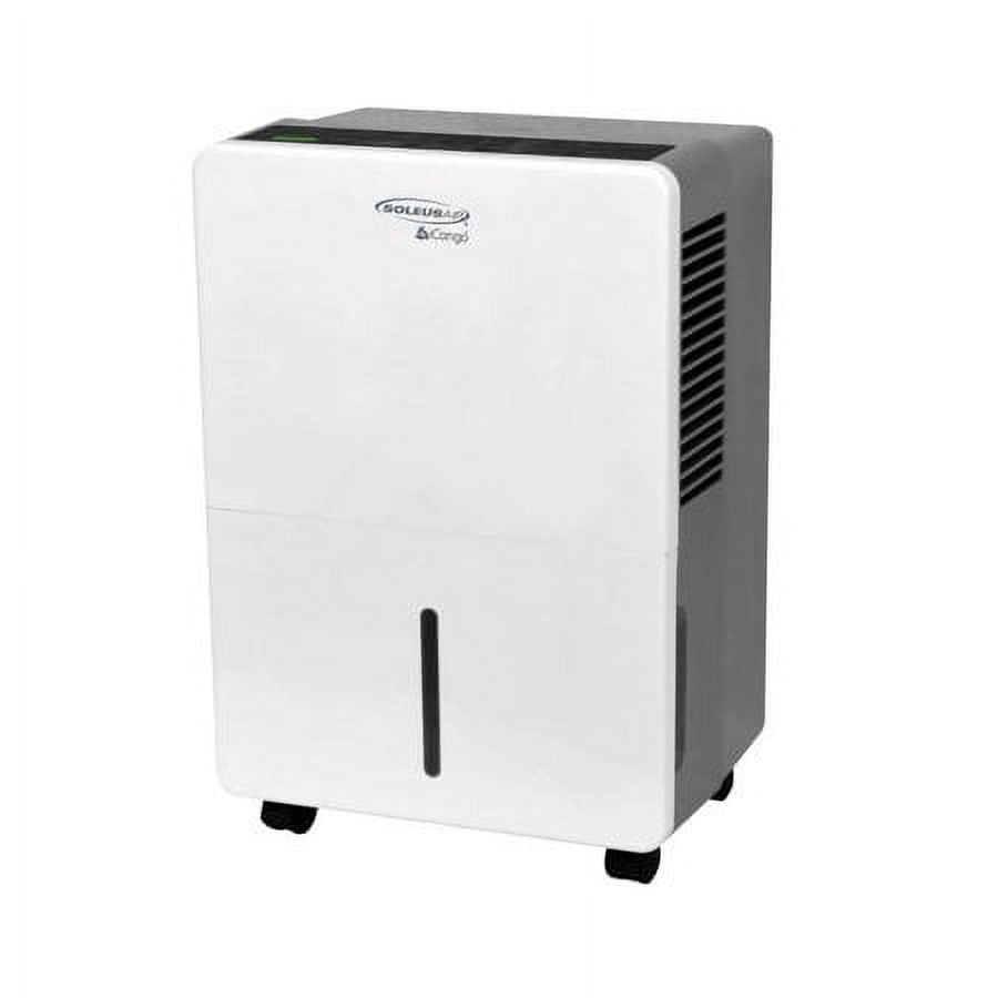 Restored Soleus 70Pint Portable Dehumidifier with 24Hour Timer, White