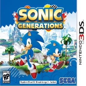 Restored Sonic Generations Nintendo 3DS Adventure, Parental Controls, Action & Adventure Video Game