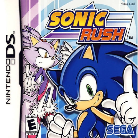 Restored Sonic Rush Video Game for Nintendo DS & DSi, Action Platformer, Parental Controls,1 Offline Player