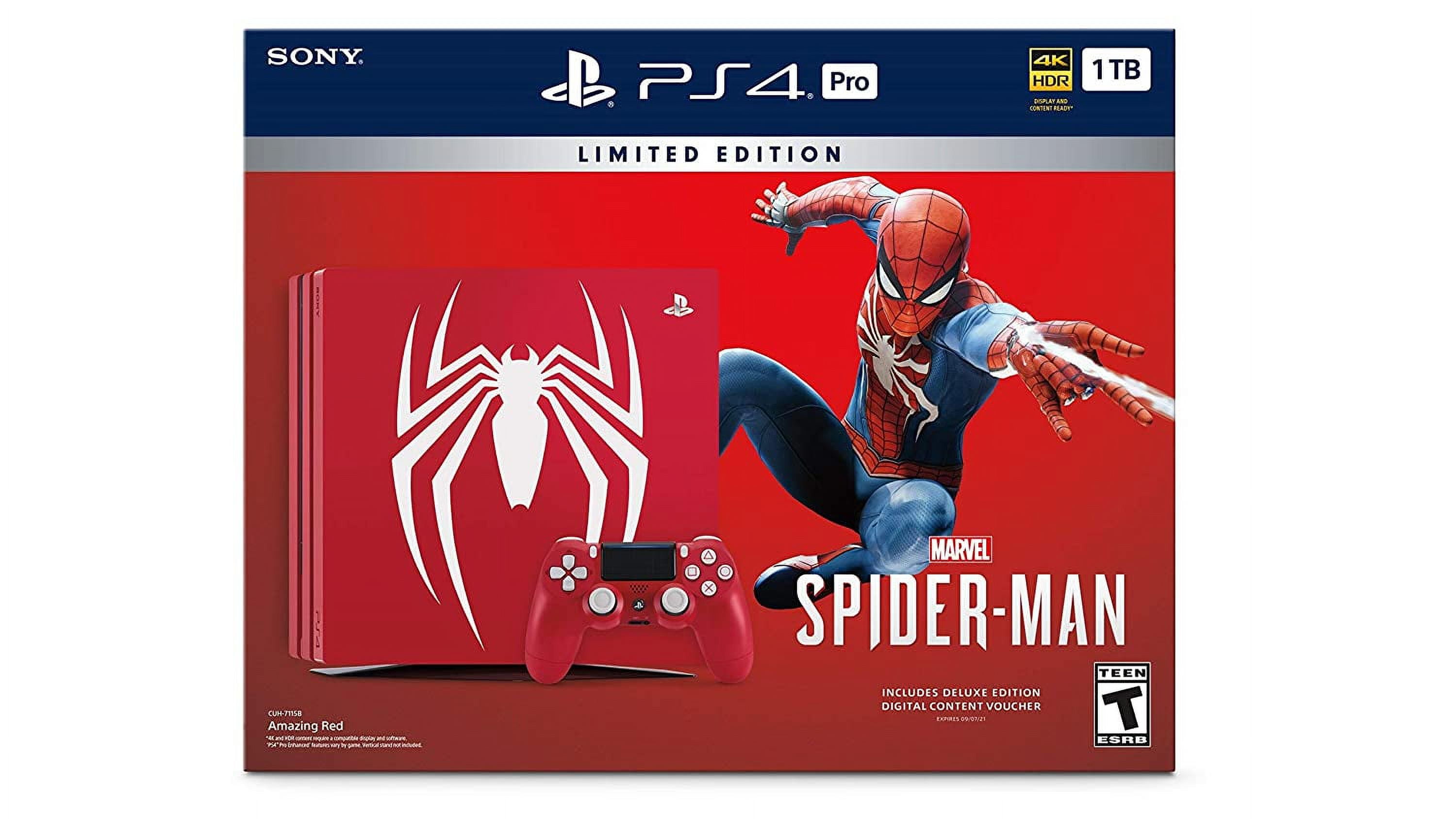 PlayStation 4 Pro Console - Limited Edition Amazing Red Marvel's Spide —  MyShopville