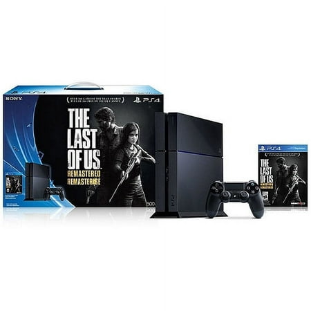 Restored Sony 3000818 Playstation 4 500GB Console with The Last of Us Remastered Bundle in Black (Refurbished)