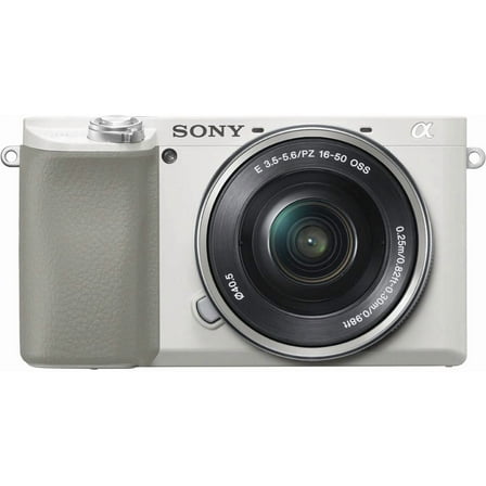 Restored Sony Alpha A6100 Mirrorless Camera with 16-50mm Zoom Lens (White)
