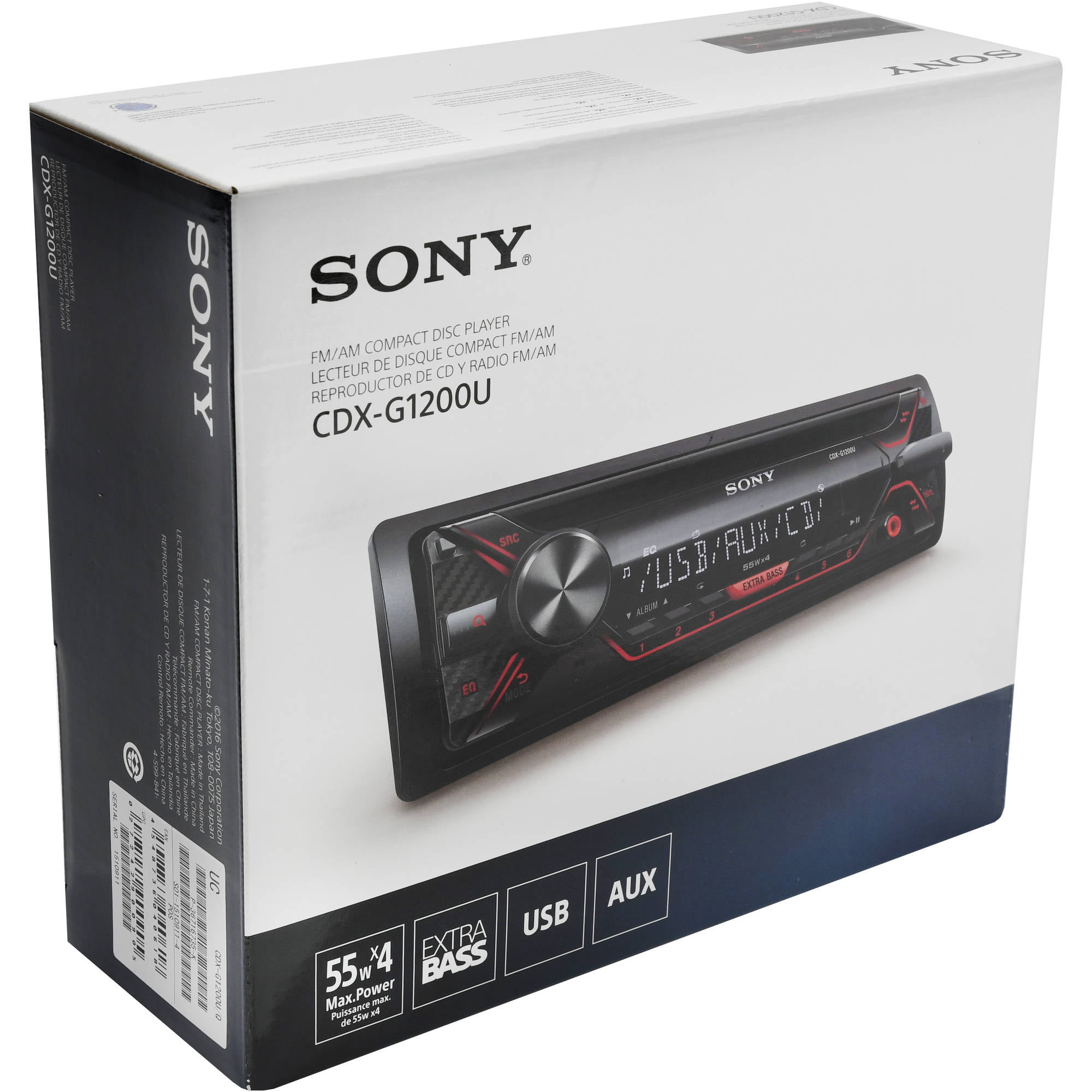 CDX-G1200U Autoradio SONY Android MP3,CD,USB,AUX