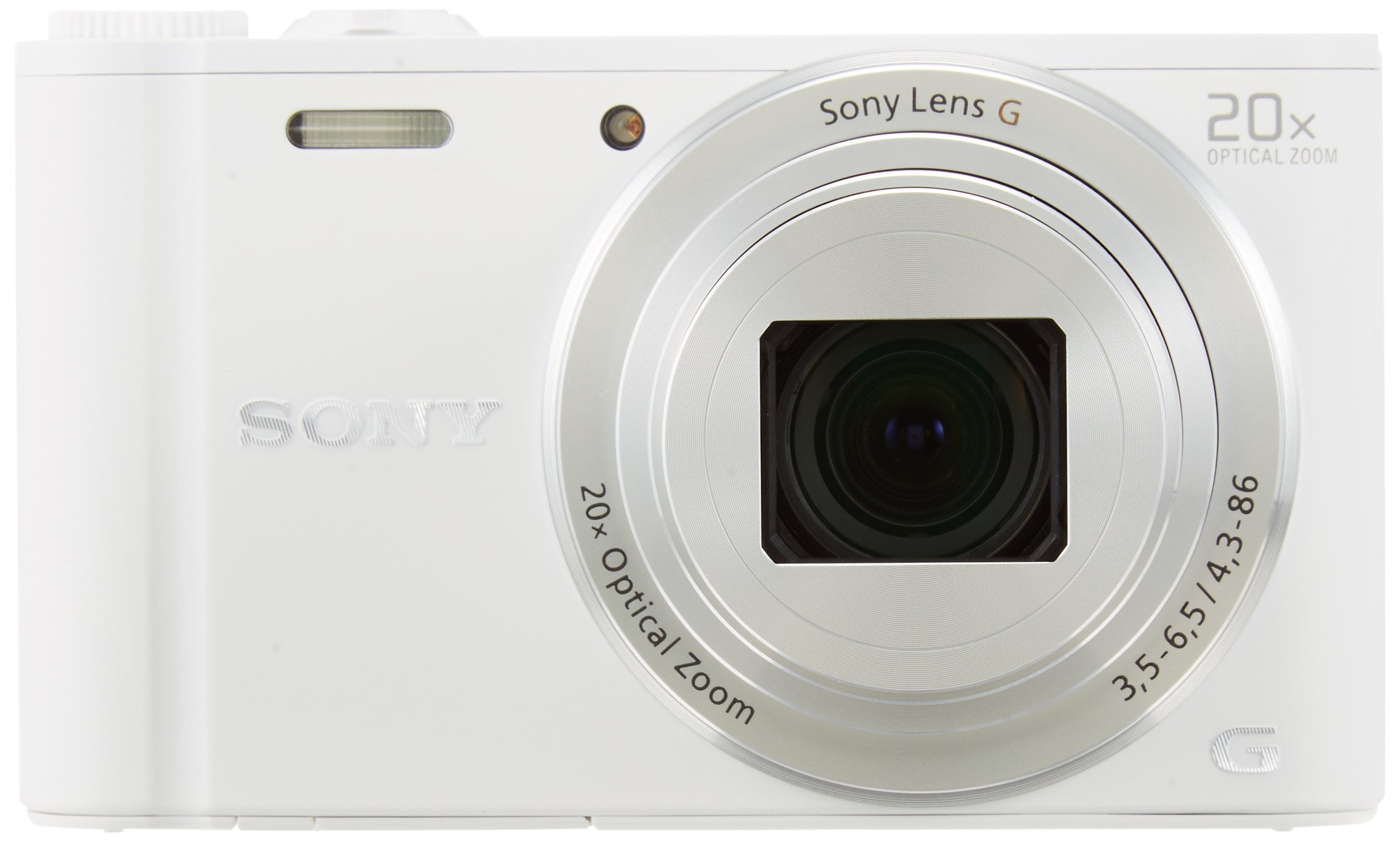 Restored Sony DSCWX350 18 MP Digital Camera (White) (Refurbished 